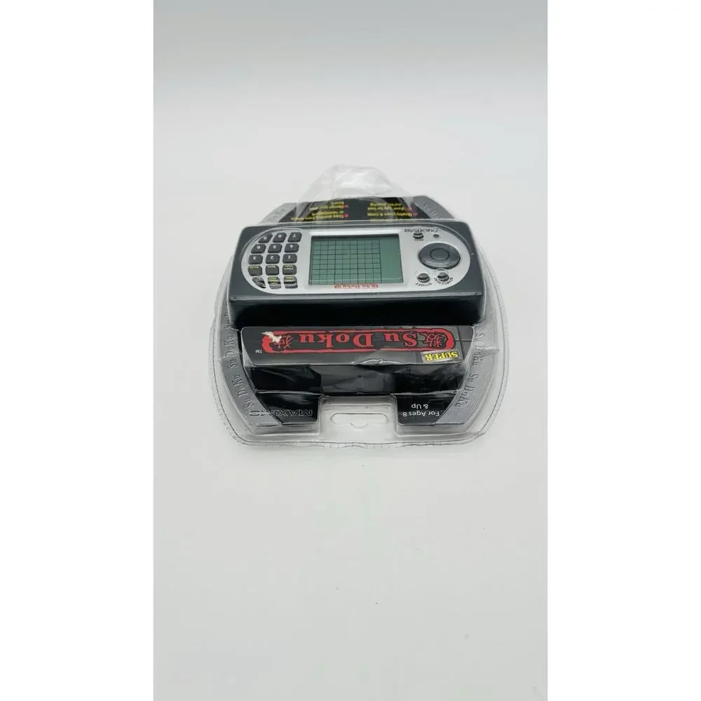 New Maximo Super Sudoku Handheld Electronic Puzzle Game - 16,000+ Puzzles Sealed